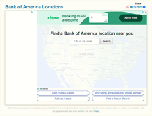 Tablet Screenshot of bankofamerica.locationsmap.com